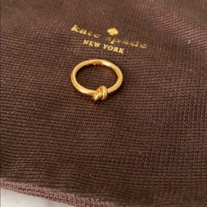 Kate Spade gold knot ring